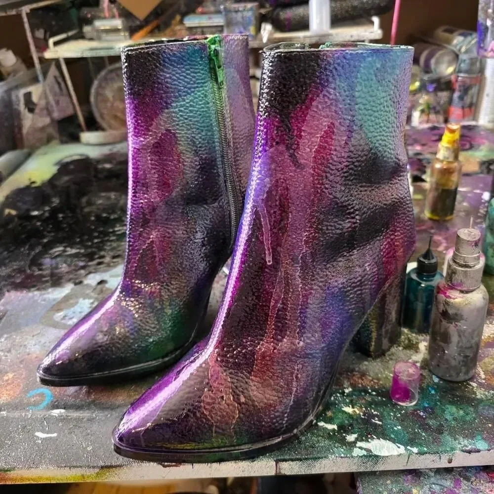 No-brand Women's Blue and Purple Footwear